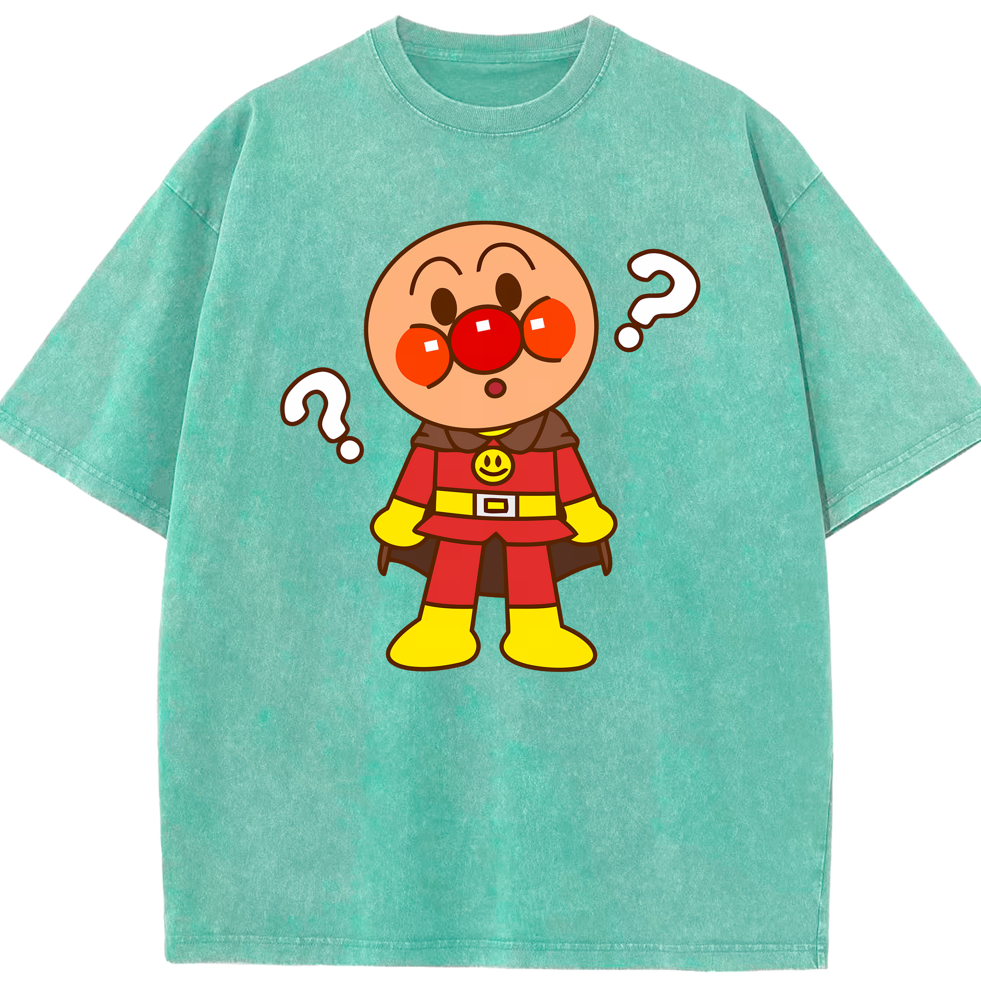 （画像用） アンパンマン Anpanman 綿100% ヴィンテージ風 半袖Tシャツ（フロントプリント）